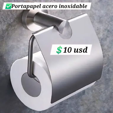 Toalleros sencillos y dobles y portapapeles para el baño - 3/6