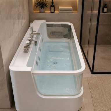 LAVAMANOS SOBRE ENCIMERA.. MAMPARAS.. JACUZZIS - 3/10