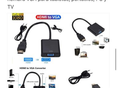 Cable HDMI 1080 HD compatible con VGA - Img main-image