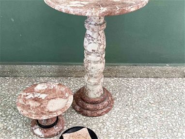 Juego de mesita, centro de mesa y 2 ceniceros de marmol - Img main-image-45666758