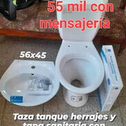 Taza tanque con sus erraje y lavamanos y sus erraje en 55mil - Img 45225418