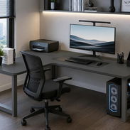 Escritorio para oficina |Tipo L o rinconero| ⭐️Domicilio Incluido⭐️ - Img 56735448
