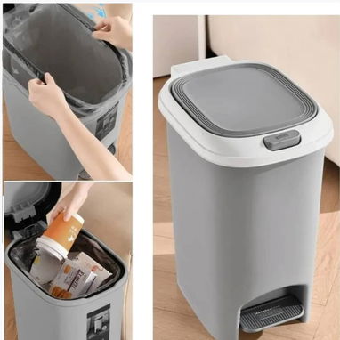 🧲Cesto de basura con doble tapa/15 usd🧲 - 3/6