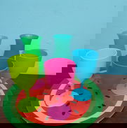 Juego de copas plasticas de colores - Img 50094271