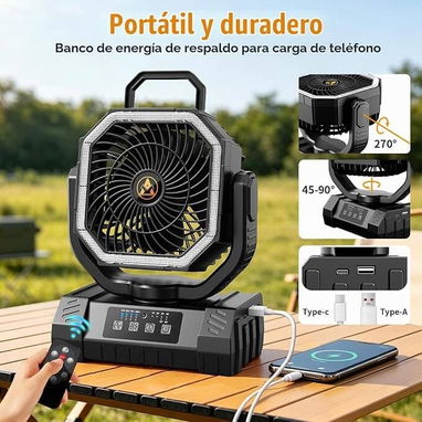 Ventilador recargable F6s - 4/4
