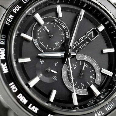RELOJ CITIZEN ATTESA CRONOGRAFO RADIOCONTROLADO ,SUPER TITANIO ,CRISTAL ZAFIRO ,GAMA TOPE , LO MEJOR DE CITIZEN 52830802 - 5/6