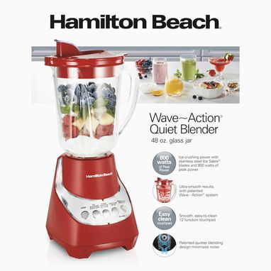Batidora Hamilton Beach Roja – 800W - Img 124257798