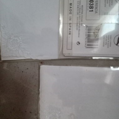 Pañuelo de hombre blanco, bordado con letras "F", "S" y "J" - Img 123118711