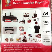 Papel de sublimacion, tamaño A4 en 13 usd o al cambio, el paquete trae 100 hojas ,100gsm, , llamar o escribir por whats - Img 56392412