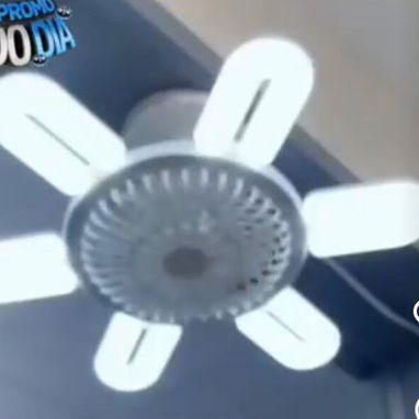 Ventilador lámpara de techo 2 en 1, girnalda solar, imanes portanotas , lámpara recargable solar para césped - Img 122867057