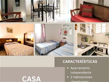 ⭐ Renta de apartamento independiente de 2 habitaciones,1 baño, cocina equipada, balcón,WiFi, caja de seguridad - Img 61559786