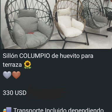 Juego de muebles para exteriores (mesas, sillón, columpio, sillas, sombrillas y toldos) varios modelos - 6/9