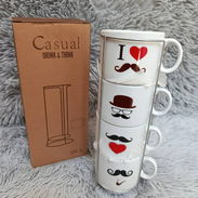 Set de 4 tazas para café con leche o té - Img 55412662