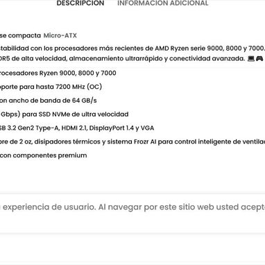 (X)  MSI PRO B650M-P V1 – Placa Base Micro-ATX AM5, DDR5, PCIe 4.0, M.2 Gen4, LAN 2.5G  $191.64 - 6/6