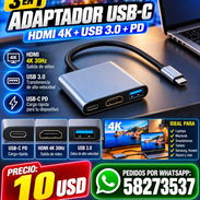 Adaptador tipo tipo c a HDMI y USB 3.0 - Img 57692093