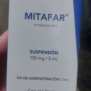 Mitafar, Nitazoxanida en suspensión, ideal para el tratamiento de las giardias. Vence abril 2028 - Img 56637608