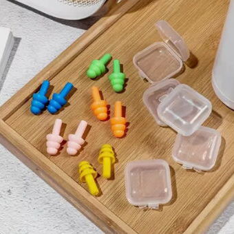 12 TAPONES DE OIDOS. PARA DORMIR MEJOR, PARA NATACION, CONTRUCCIÓN ECT - Img 112755002