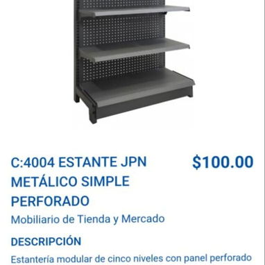 Estantes metálicos simples y dobles para su negocio - Img 120375193