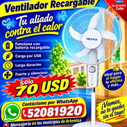 Ventilador Recargable Milexus - Img 56982024