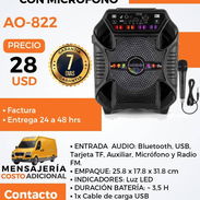 Bocina 8 " con micrófono AO 822 - Img 56751365