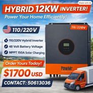 Inversor Híbrido de 12 kw 110/220 de 48 v - Img 58390137