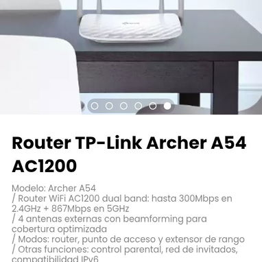 Router TP-Link Archer A54 AC1200. Modelo: Archer A54 - Img 119464628