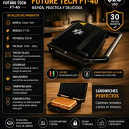 SANDWICHERA FUTURE TECH FT-40, ENTREGA DE FACTURA PARA SU GARANTÍA. VARIEDAD DE ELECTRODOMÉSTICOS, ACCESORIOS TECNOLOGÍA - Img 57092224