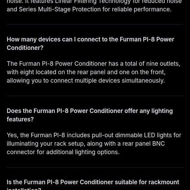 Furman Power Conditioner (Protector y Limpiador de Corriente para Equipos de Audio) - Img 122846237