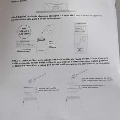Cafetera Espresso EKO 6 Tazas 550W Aluminio, Cafetera de 6 Tazas EKO 150ml Mínimo VPT# - 7/10