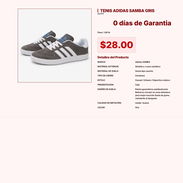 Tenis Adidas Samba Gris de 1.60 lb: Tracción y Comodidad Calidad Real Pro VPT#-0376 - Img 55438635