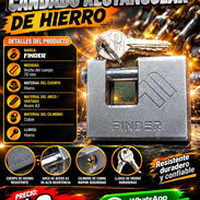 CANDADO RECTANGULAR DE HIERRO, ENTREGA DE FACTURA. VARIEDAD DE CANDADOS Y ARTÍCULOS DE FERRETERÍA Y ELECTRODOMÉSTICOS - Img 57750178