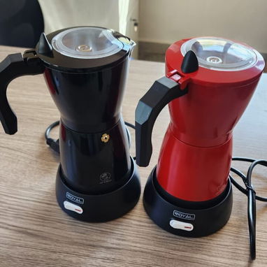 Cafetera eléctrica de 6 tazas Royal/ Cafetera Eléctrica Roja / Cafetera Eléctrica Royal Negra - 6/6