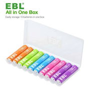 ✅✅ BATERIAS RECARGABLES EBL - AAA TRIPLE A ✅ LA MEJOR MARCA ✅ PACK DE 10 UNIDADES ✅ NI-MH ✅ 1100mAh ✅ NUEVA ✅ SELLADAS ✅ - Img 39179316