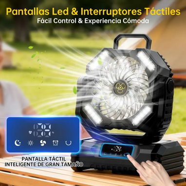 Ventilador recargable 5 velocidades 20000 mAh - Img 125884514