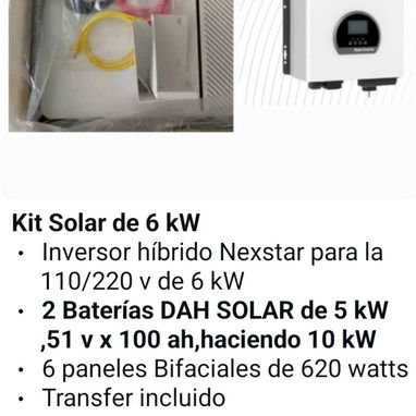 Kit solares con y sin instalación ver datos en las fotos, características y precios - Img 125215471