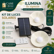 Lámpara De Techo Doble Con Panel Solar - Img 56884826