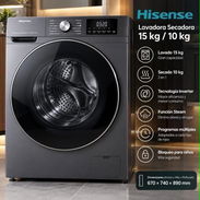 Lavadora de secado al vapor Hisense 15kg en 750 usd - Img 57921259