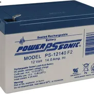 Batería Backup 12v 14ah Power Sonic Batería original   Power Sonic PS-12140 12V 14AH SLA  Dimensiones: 5.94 (largo) - Img 55703241