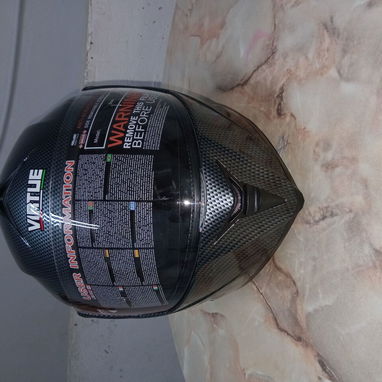 Casco Virtue MD-808 Fibra Carbono Talla L Correa Seguridad . - 2/4