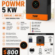 Inversor POWMR 5KW 120V AC 48V DC - Nuevo - Img 57391903