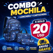 Mochila con lonchera y cartuchera - Img 56913411