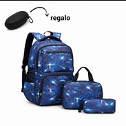✨💻 🧳 *Juego de mochila con lonchera y cartuchera* ➕ 💼 *Estuche protector portátil rígido - Img 55483251