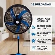 Ventilador Royal 18 pulgadas Pedestal color Azul precio $70 USD Transporte incluido - Img 56035775