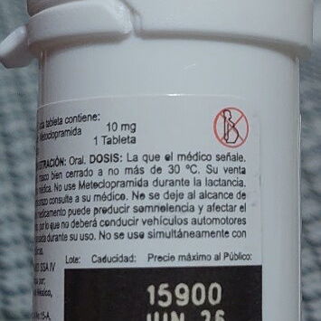 Metoclopramida, Biopram, frasco con 20 tabletas de  10 mg - Img 85530282