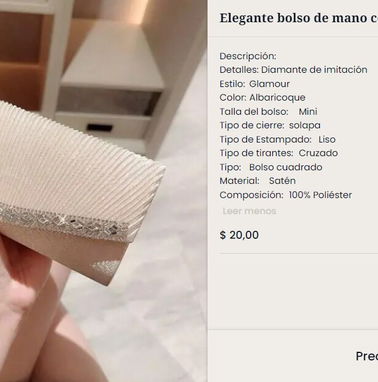 Cartera de mano con cadena en venta - Img 95305184