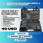 🛠️ JUEGO DE BROCAS Y DESTORNILLADORES DE 111 PCS 🛠️ 💲 Precio: 40 USD - Img 57879148