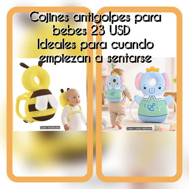 🛡️Cojín Antigolpes para Bebé – Protector de cabeza acolchado – Ideal para gateo y primeros pasos – Varios diseño - 2/2