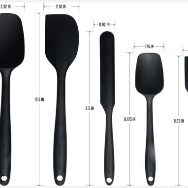 Espátulas Ovente Premium - Set de 5 espátulas de silicona 🌐 - 2/8