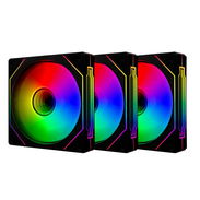 🌈🖥️ PACK 3 FANES 120MM ARGB INFINITY MIRROR PWM PARA PC GAMER ENVÍO DISPONIBLE + GARANTÍA - Img 54829144