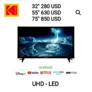 Televisores KODAK Smart tv UHD - LED - Img 45373914